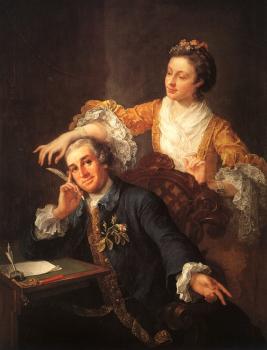 William Hogarth : David Garrick and his Wife